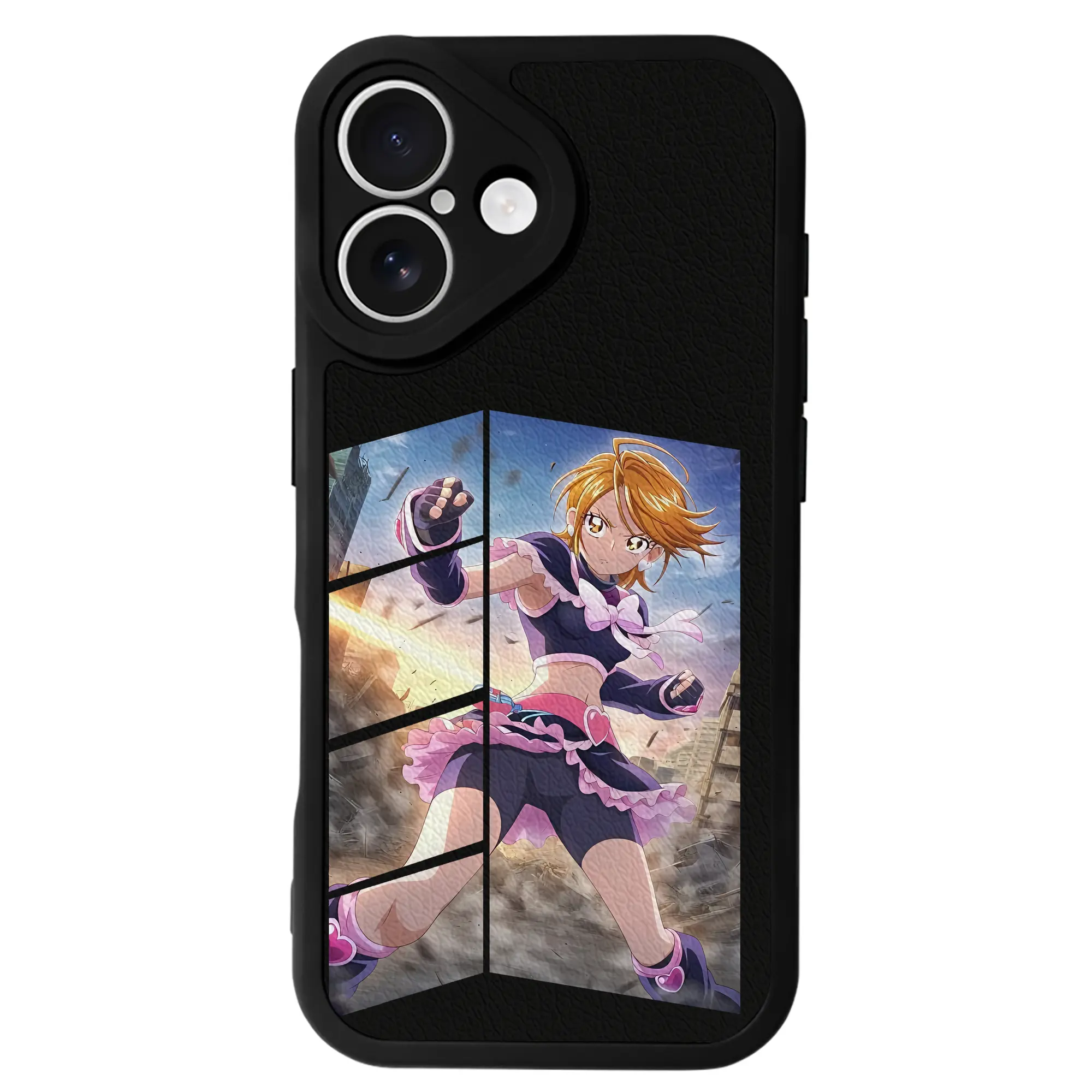 プリキュア グッズ,美墨なぎさ - IPhone 16シリーズ対応 ・ シリコンスマホケース ・ レザー調 ・ 高精度フィット ・ 耐衝撃 ・ ワイヤレス充電対応 ・ 精密カット